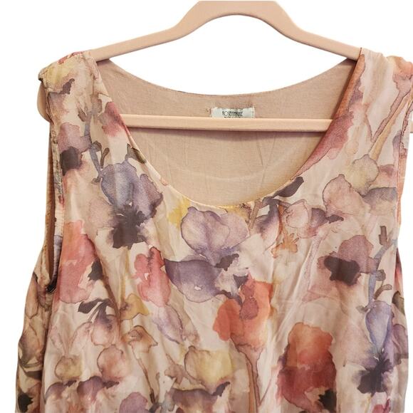 Pink and Purple Ruffled Tiered Sundress made in Italy 🇮🇹 - Picture 3 of 8